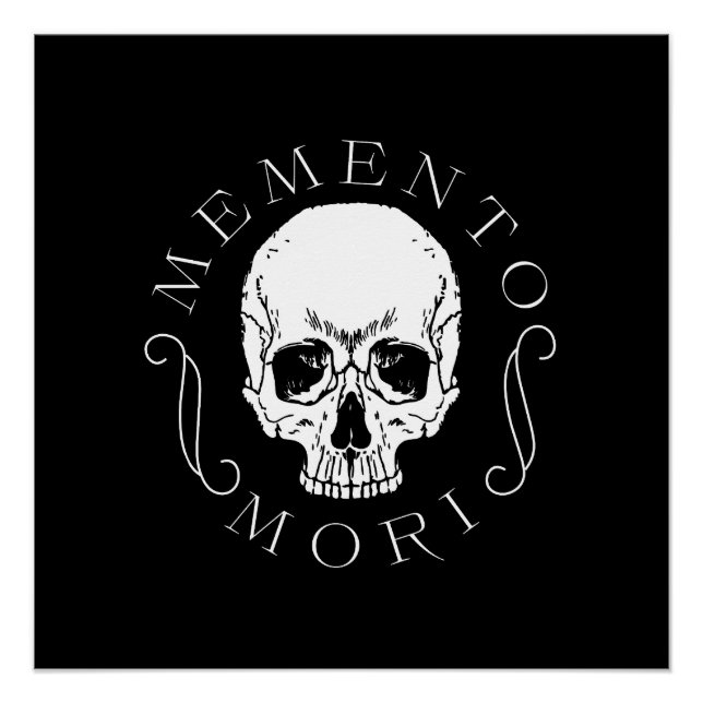 Pôster Memento Mori Skull Wall Art (Frente)