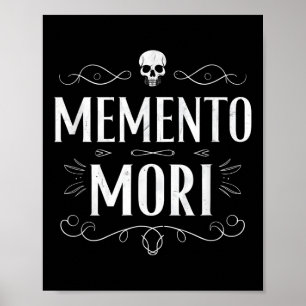 Poster Memento Mori Stoic Mortalidade Stoicismo Filosofia
