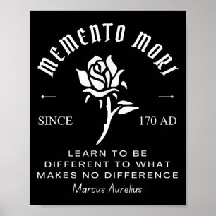 Poster Memento Mori Stoicismo Marcus Aurelius Stoic Philo