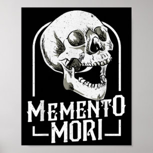 Poster Memento Mori Stoicismo Mortalidade Filosofia Q