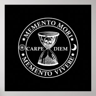 Poster memento mori viver