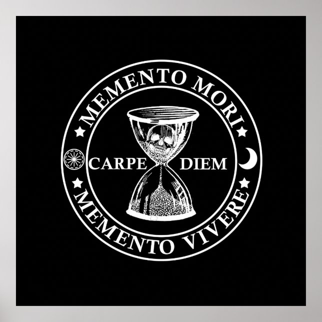 Poster memento mori vivere (Frente)