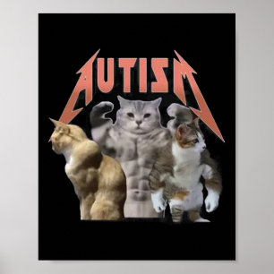 Poster Memória Buff Cats Autism