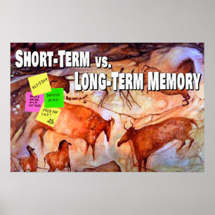 Poster Memória de curto prazo vs. longo prazo