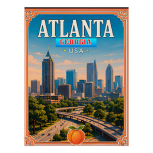 Pôster 🌮 Memória de Férias em Atlanta Geórgia