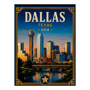 Pôster ⭐ Memória de Férias em Dallas Texas