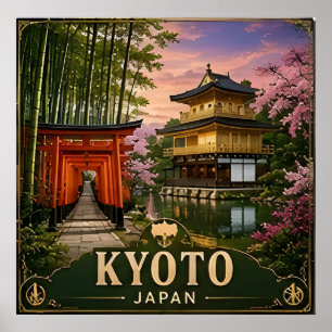 Poster 🧲 Memória de Férias em Kyoto Japão para Guardar �
