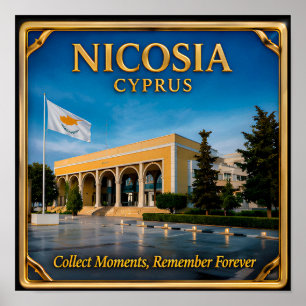 Poster Memória de Férias em Nicósia, Chipre para Amantes 