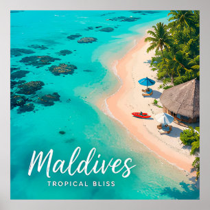 Poster 🧲 Memória de Férias Tropicais nas Maldivas 🌴