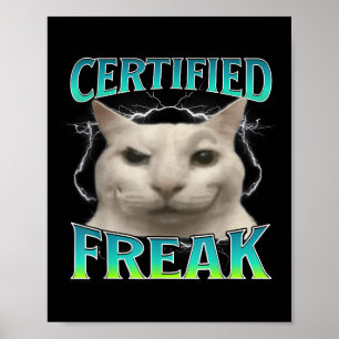 Poster Memória de Gato Engraçado Certificada Memória de G