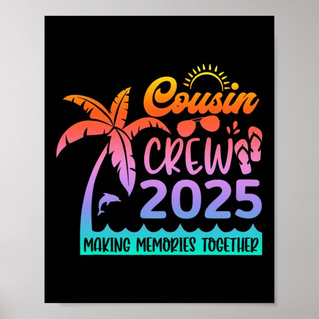 Poster Memória do Fazer do Funny Cousin Crew 2025 Summer  (Frente)