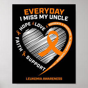 Poster Memória Em Lembrança Do Meu Tio Leukemia Awarene