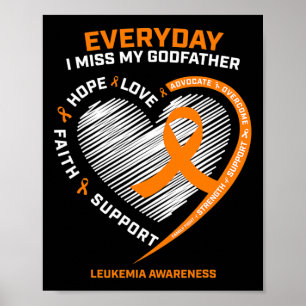 Poster Memória Em Memória De Goddad Leukemia Awaren