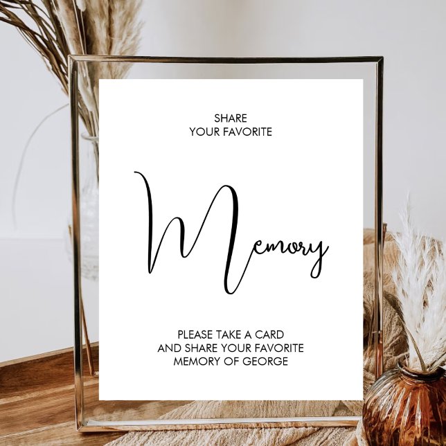 Poster Memória Favorita Memorial Keepsasaame Funeral Mode (Criador carregado)