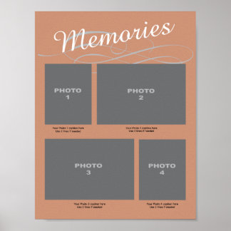 Poster Memória Memorial 4 Fotografia com Legendas