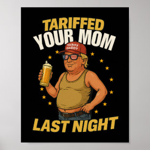 Poster Memória Política Pai Tarifária - Estilo Engraçado