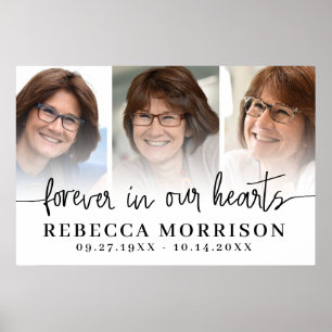 Poster Memorial 3 Fotos Script Para Sempre Em Nossos Cora