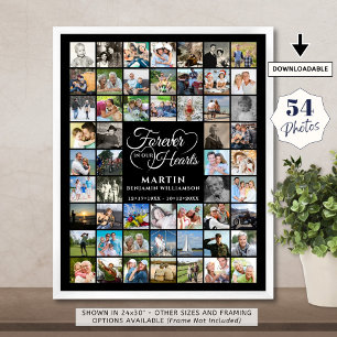 Poster Memorial 54 Colagem de Fotos PARA SEMPRE EM NOSSOS