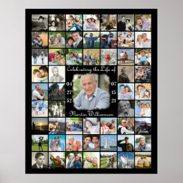 Poster Memorial 55 CELEBRANDO A VIDA Colagem de Fotos