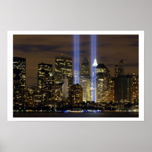 Pôster Memorial 9-11 "Tribute na Luz"