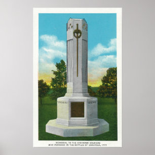 Pôster Memorial à opinião de soldado desconhecido