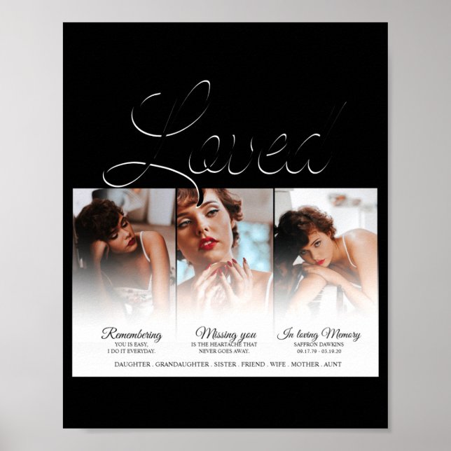 Poster Memorial Amado Para Sempre 3 Foto Memorial  (Frente)