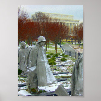Pôster memorial coreano washington