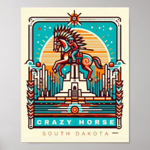 Poster Memorial Crazy Horse - Dakota do Sul