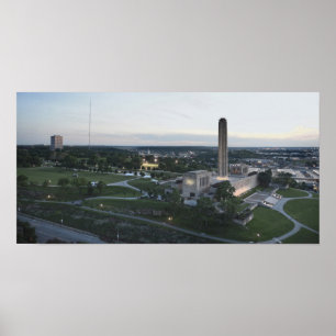Pôster Memorial da Liberdade e Edifício BMA, Kansas City,