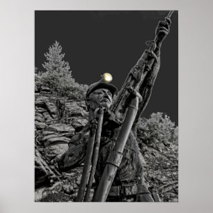 Poster Memorial da mina de prata da luz do sol - Kellogg