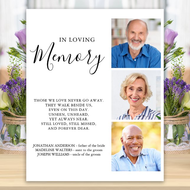 Poster Memorial de Casamento Fotográfico Personalizado 3 (Criador carregado)