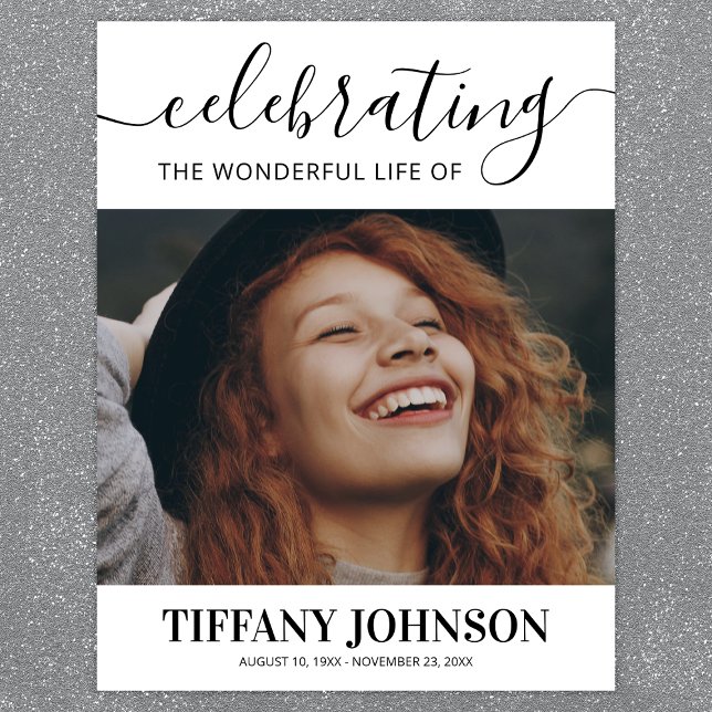 Poster Memorial de Celebração de Vida (Criador carregado)