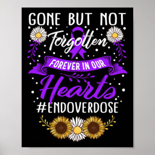 Poster Memorial de Conscientização sobre Overdose Perdido