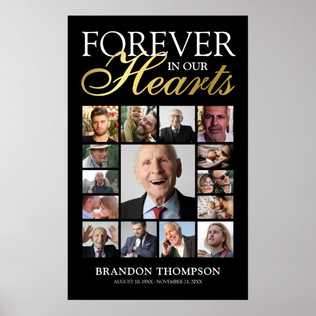 Poster Memorial de Foto Funeral 15 (Frente)