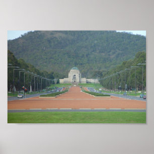 Pôster Memorial de guerra em Canberra em Ter capital