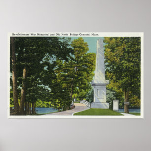 Pôster Memorial de guerra revolucionário, ponte norte