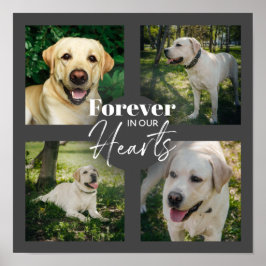Poster Memorial de Pet de Colagem de Fotos Personalizada