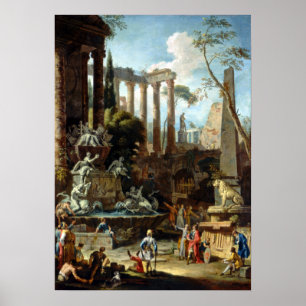 Poster Memorial de Sebastiano Ricci Marco Ricci ao