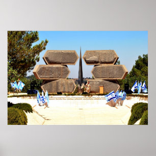 Pôster Memorial de Yad Vashem aos soldados & aos