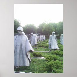 Poster Memorial dos Veteranos de Guerra Coreanos Série Um