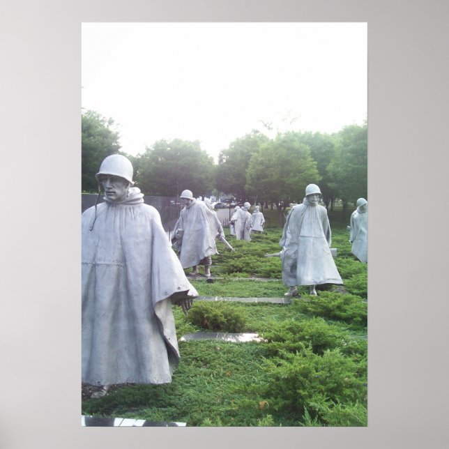 Poster Memorial dos Veteranos de Guerra Coreanos Série Um (Frente)