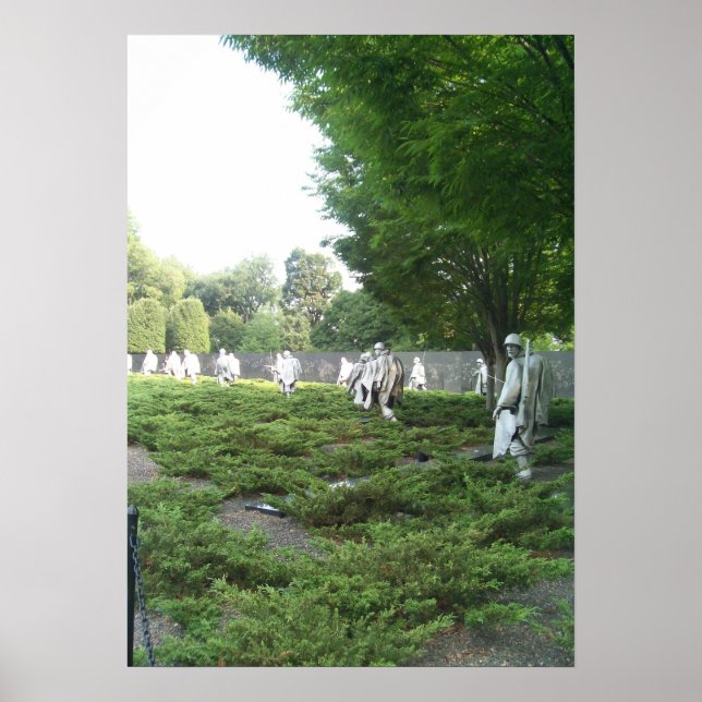 Poster Memorial dos Veteranos de Guerra da Coreia Série Q (Frente)