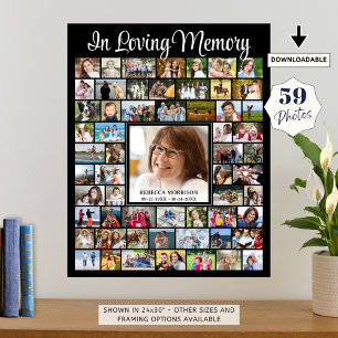 Poster Memorial EM MEMÓRIA CARINHOSA Script 59 Colagem de