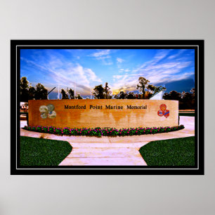 Poster Memorial nacional do fuzileiro naval do ponto de