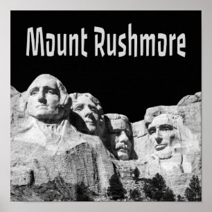 Poster Memorial Nacional do Monte Rushmore Dakota do Sul