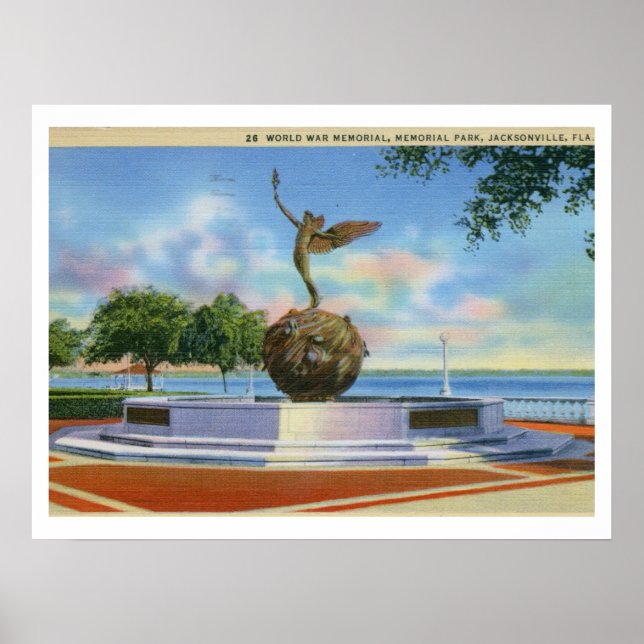 Poster Memorial Park, Jacksonville, Florida (Frente)
