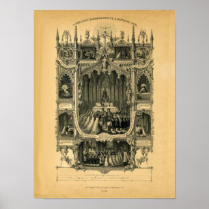 Poster Memorial Pessoal da Primeira Comunhão (tan)