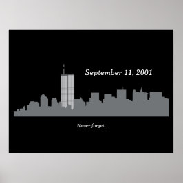 Poster Memorial Vetor 9/11