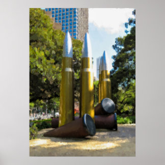 Poster Memorial Vintage do Hyde Park de Sydney