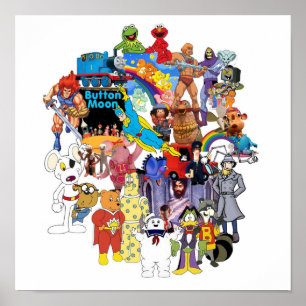 Poster Memórias de arremesso retrô de 1980 Memórias 80s C